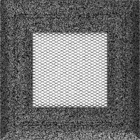Каминная решетка Kratki Oskar черно-серебряная 11x11