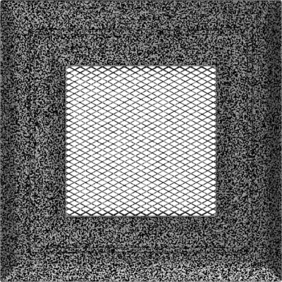 Каминная решетка Kratki Oskar черно-серебряная 11x11
