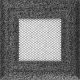 Каминная решетка Kratki Oskar черно-серебряная 11x11