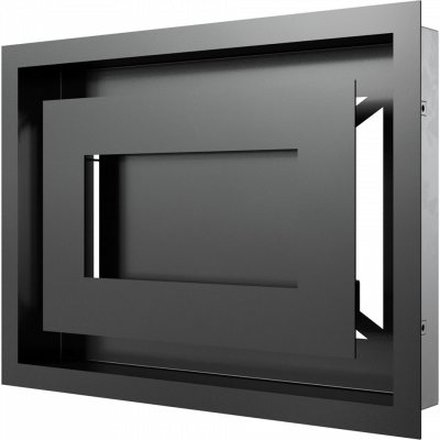 Камінна решітка Kratki WIND чорна 22x30