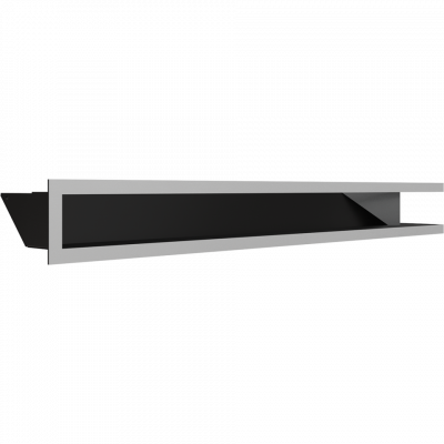 Камінна решітка Kratki LUFT кутовий лівий шліфований 80x40x9