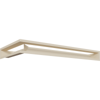Каминная решетка Kratki LUFT угловой правый кремовий 40x80x9