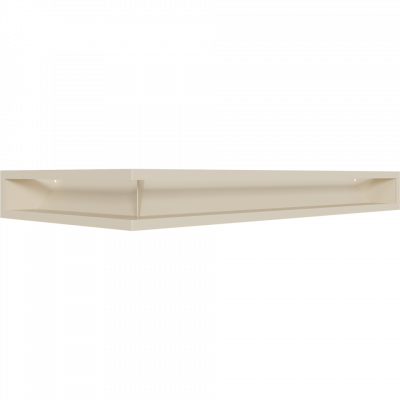 Каминная решетка Kratki LUFT угловой правый кремовий 40x80x9