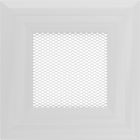 Камінна решітка Kratki Oskar біла 11x11