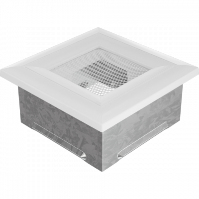 Каминная решетка Kratki Oskar белая 11x11