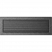 Камінна решітка Kratki чорно-срібна з жалюзями 17x49