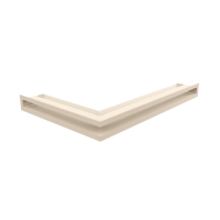 Каминная решетка Kratki LUFT SF угловая правая кремовая 40x60x6