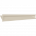 Каминная решетка Kratki LUFT SF угловой левый кремовий 80x40x9