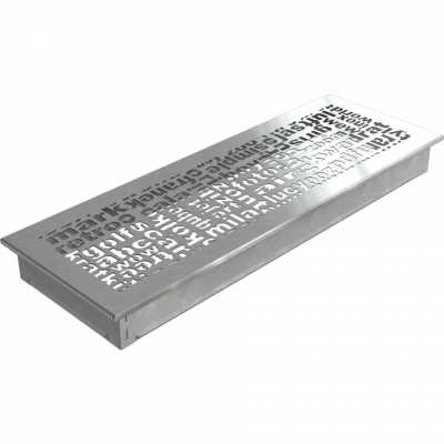 Каминная решетка Kratki ABC шлифованная 17x49