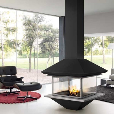 Дизайнерський камін Traforart Central Gaia With Close System