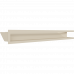 Камінна решітка Kratki LUFT кутовий лівий кремовий 80x40x9