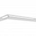 Каминная решетка Kratki LUFT SF угловой правый белый 40x80x9