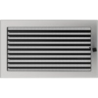 Каминная решетка Kratki шлифованная с жалюзи 22x37