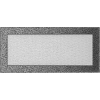 Камінна решітка Kratki чорно-срібна 17x37