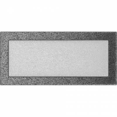 Каминная решетка Kratki черно-серебряная 17x37