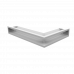 Каминная решетка Kratki LUFT SF угловая левая белая 60x40x9
