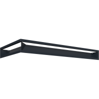 Камінна решітка Kratki LUFT SF кутовий правий графітовий 40x80x9