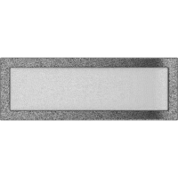 Каминная решетка Kratki черно-серебряная 17x49