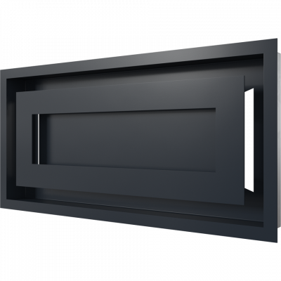 Камінна решітка Kratki WIND графітова 22x45