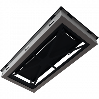 Камінна решітка Kratki WIND графітова 22x45