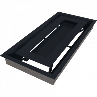 Камінна решітка Kratki WIND графітова 22x45