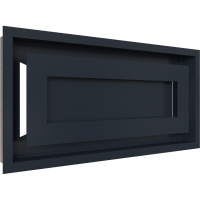 Каминная решетка Kratki WIND графитовая 22x45