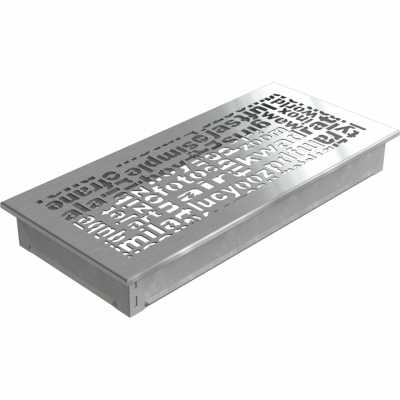 Каминная решетка Kratki ABC шлифованная 17x37