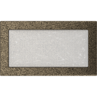 Каминная решетка Kratki черно-золотая 17x30