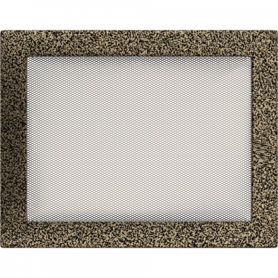 Камінна решітка Kratki чорно-золота 22x30