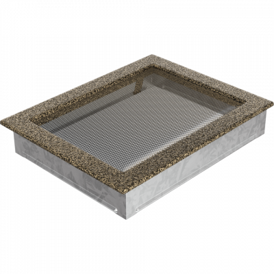 Камінна решітка Kratki чорно-золота 22x30