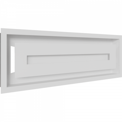 Камінна решітка Kratki WIND біла 17x49