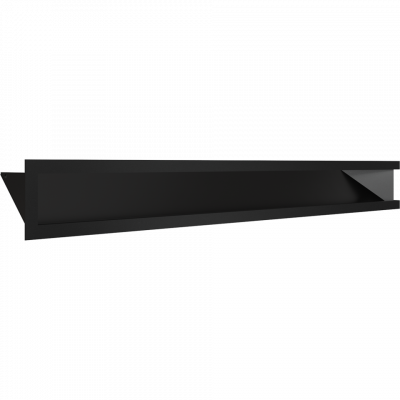 Каминная решетка Kratki LUFT SF угловой левый черный 80x40x9