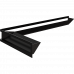 Каминная решетка Kratki LUFT SF угловой левый черный 80x40x9