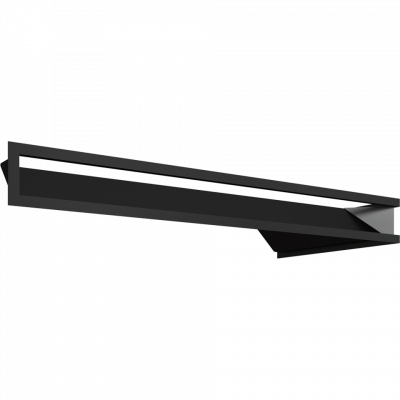 Каминная решетка Kratki LUFT SF угловой левый черный 80x40x9