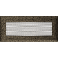 Камінна решітка Kratki Oskar чорно-золота 11x24