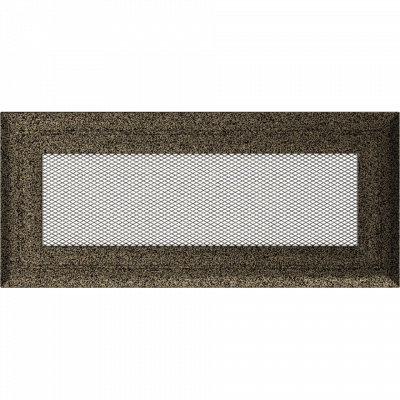 Камінна решітка Kratki Oskar чорно-золота 11x24