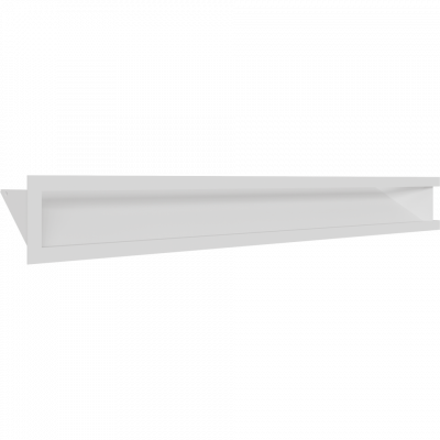 Каминная решетка Kratki LUFT SF угловой левый белый 80x40x9