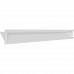 Каминная решетка Kratki LUFT SF угловой левый белый 80x40x9