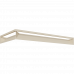 Каминная решетка Kratki LUFT SF угловой правый кремовий 40x80x9