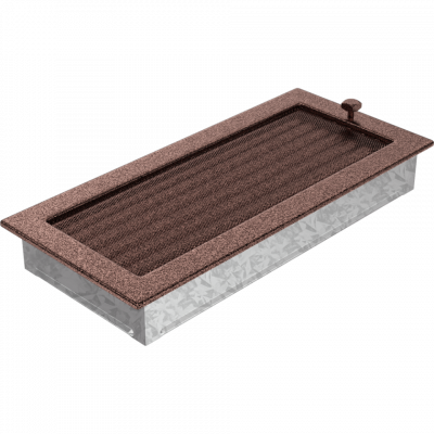 Каминная решетка Kratki медная с жалюзи 17x37