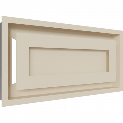 Камінна решітка Kratki WIND кремова 22x45