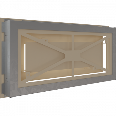 Камінна решітка Kratki WIND кремова 22x45