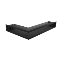 Каминная решетка Kratki LUFT угловая правая черная 40x60x9