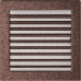 Каминная решетка Kratki медная с жалюзи 22x22