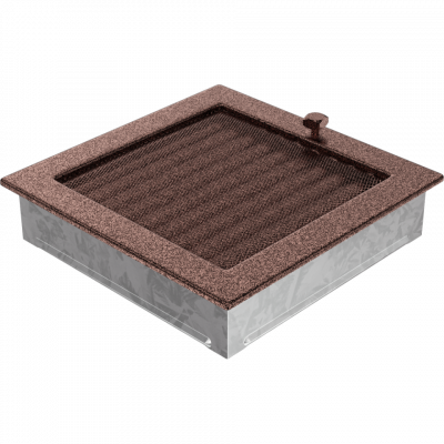 Каминная решетка Kratki медная с жалюзи 22x22