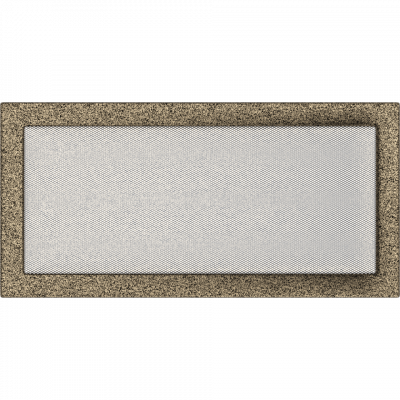 Камінна решітка Kratki чорно-золота 22x45