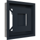 Каминная решетка Kratki WIND графитовая 22x22