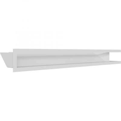 Камінна решітка Kratki LUFT кутовий лівий білий 80x40x9