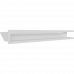 Камінна решітка Kratki LUFT кутовий лівий білий 80x40x9