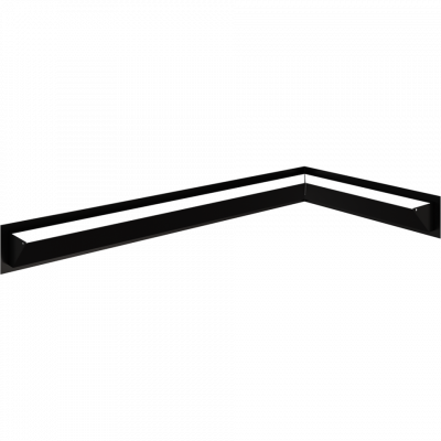 Камінна решітка Kratki LUFT SF кутовий правий шліфований 40x80x9